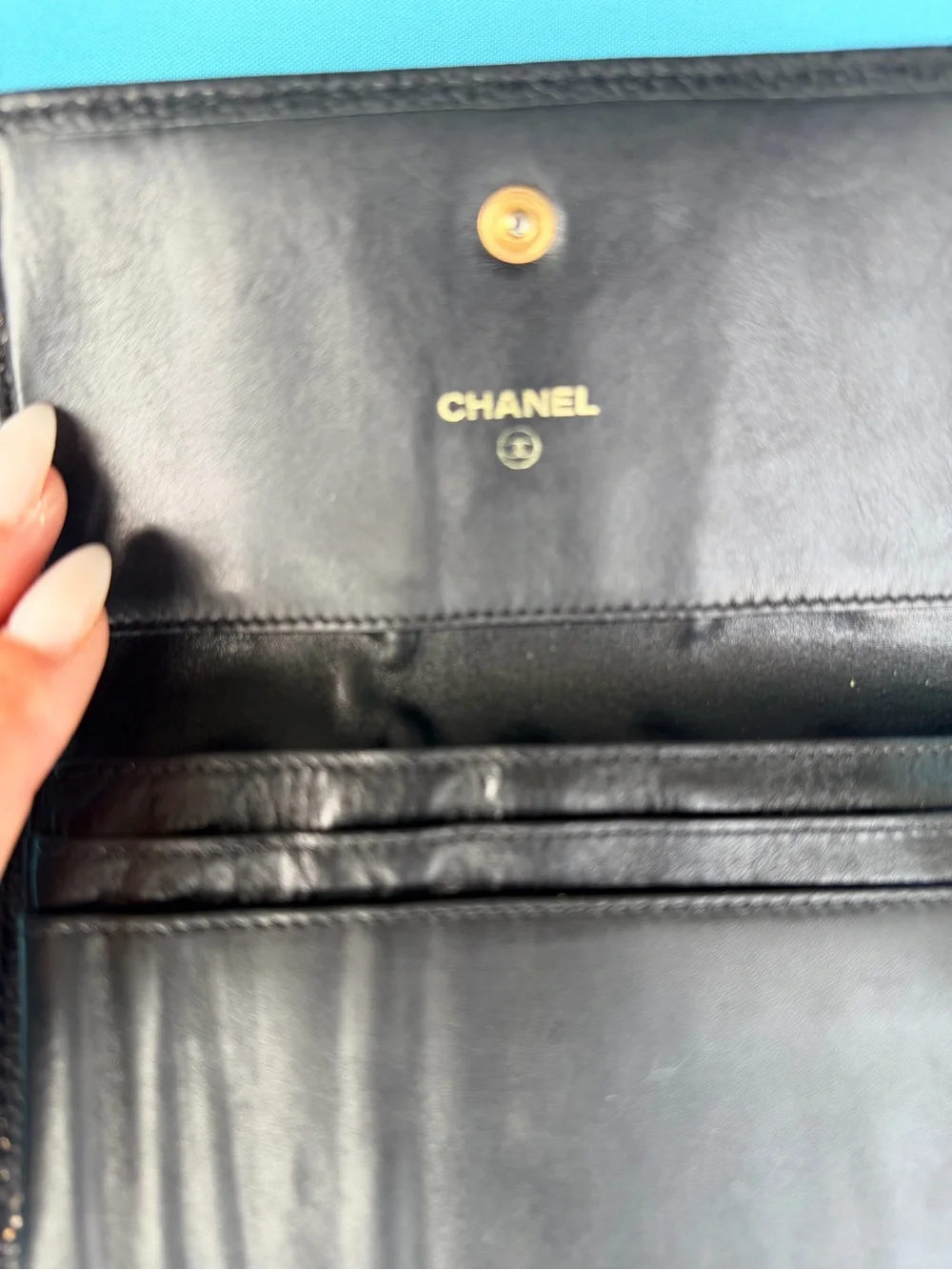 CHANEL compact wallet